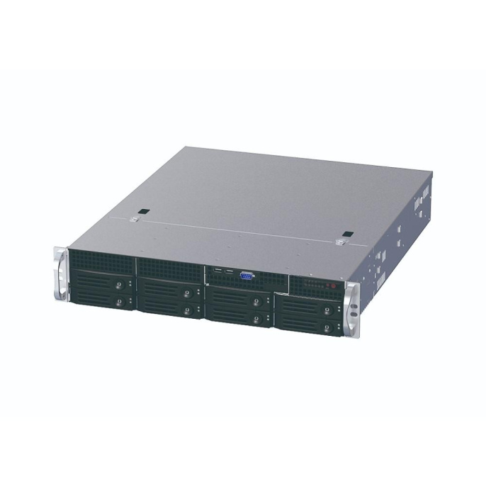 Ablecom CS-R25-31P 2U rackmount, 8+1 trays, 550W CRPS PSU 1+1 / 21" depth chassis / Supports ATX, Micro-ATX and Mini-ITX motherboards