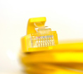 Greenconnect Патч-корд прямой 1.0m, UTP кат.5e, желтый, позолоченные контакты, 24 AWG, литой, GCR-LNC02-1.0m, ethernet high speed 1 Гбит/с, RJ45, T568B