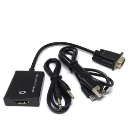 Espada Конвертер VGA + 3,5mm audio jack to HDMI, HCV0201 44083