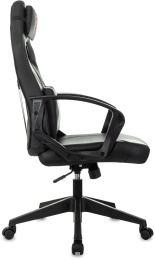 Кресло игровое Zombie 300 черный экокожа крестов. пластик пластик черный