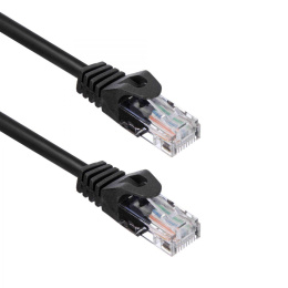 Кабель ACD Патч-корд ACD-LPU5C-10M |ACD-LPU5C-10M| Cat5e UTP 24AWG 4Pair, 7/0.18мм CU Черный, 10м, 741838