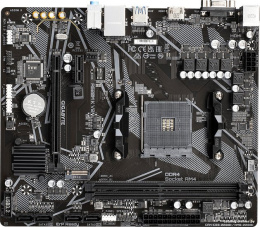 Материнская плата GigaByte A520M K V2 rev. 1.1 mATX, 23.3cmx19.8cm, AMD A520, 2xDDR4 DIMM, 5100МГц, до 64 Гб, звук 7.1, 4xSATA3.0 6Gb/s , 1xM.2, 1xPCIe3.0x16, 1xPCIe3.0x1
