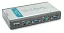 Переключатель D-Link 4-портовый KVM-переключатель с портами VGA и PS/2