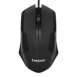 Exegate EX264096RUS Мышь Exegate SH-9025 black, optical, 3btn/scroll, 1000dpi, USB , Color box