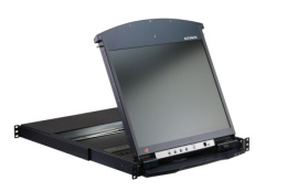 KVM консоль ATEN 19" 1-Local/Remote Share Access 16-Port Multi-Interface Cat 5 Dual Rail LCD KVM over IP switch KL1516AIN-AXA-RG