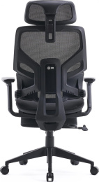 Кресло Cactus CS-CHR-MC01-GYBK, ткань, до 120кг, регулируемые 2D подлокотники,  черный