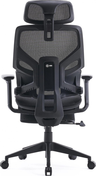 Кресло Cactus CS-CHR-MC01-GYBK, ткань, до 120кг, регулируемые 2D подлокотники,  черный