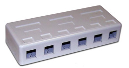 Настенная коробка 6 портов для Keystone TWT-SA6-WH