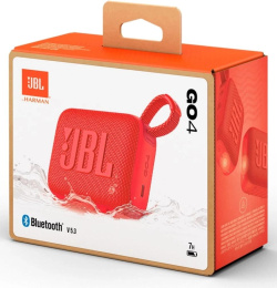 Колонка портативная JBL GO 4, 4.2Вт, красный [jblgo4red]
