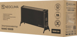 Конвектор Neoclima Nano, 1000Вт, с терморегулятором, черный [ut-00000436]