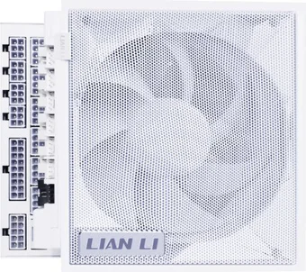 Блок питания Lian Li EDGE Gold 1000 1000W Белый G9P.EG1000G.WH00.EU ATX 12V V3.1, 80Plus Gold КПД 91.24% , 3,3V-20А, 5V-20А, 12V-83А, -12V-0.3А, 5Vsb-3А, 1x24pin, 2х4+4pin, 1х6+2pin, 12хSATA, 1x4Pin Peripheral x4, OCP/OVP/OTP/OPP/SCP/UVP, 120mm, 150×1