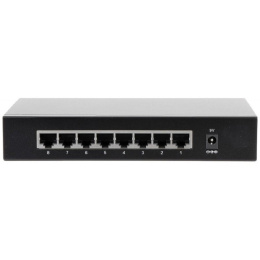 DAHUA DH-PFS3008-8GT 8-портовый гигабитный неуправляемый коммутатор, 8xRJ45 1Gb, коммутация 16 Гбит/с, MAC-таблица 2К