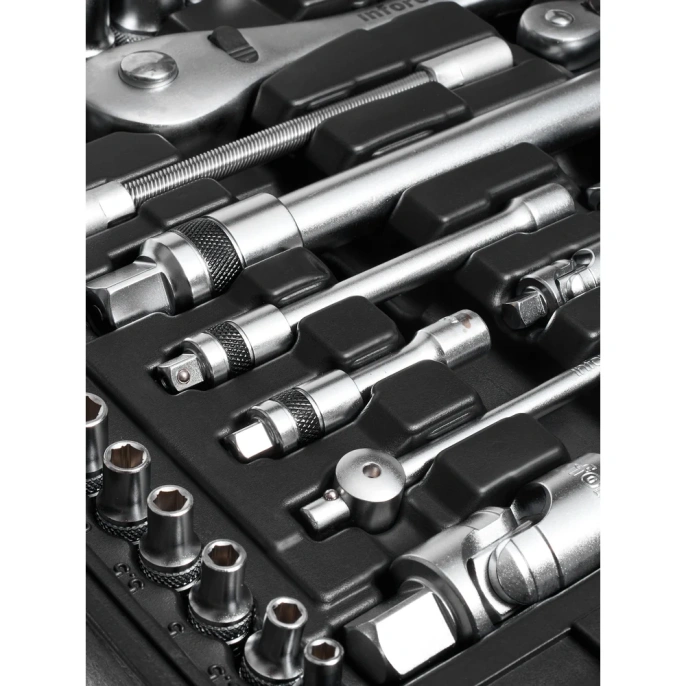 Набор инструментов 94 предмета 1/2", 1/4" Inforce, Сталь Cr-V, Профессиональный, 06-07-10
