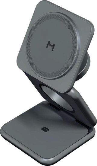 Беспроводное зарядное устройство Magssory Fold Midnight (WCH043m) (для наушников, для смартфона, для умных часов, 3 в 1 для Samsung, с магнитами)