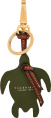 Брелок The Bridge Черепашка 09439601/00C темно-зеленый/золотистый нат.кожа д.6мм ш.1мм в.15мм