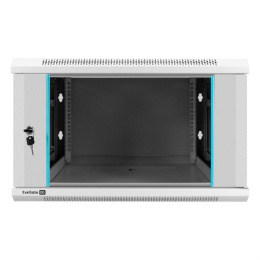 Exegate EX298600RUS Шкаф телекоммуникационный 19" настенный 6U ExeGate EC-WM-6U.600.G.GREY 19”, 6U, 600x600x370mm ШхГхВ , передняя дверь закаленное стекло, съемные боковые панели, пыле- и влагозащит
