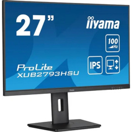 Монитор Iiyama 27" ProLite XUB2793HSU-B6 черный IPS LED 1ms 16:9 HDMI M/M матовая HAS Piv 250cd 178гр/178гр 1920x1080 100Hz DP FHD USB 5.4кг