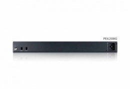 ATEN PE6208G-ATA-G Устройство распределения питания, с управлением, 16A, 3.84kW, 8 портов, 1 банк, IP доступ, ввод C20, 7*C13+1*C19;монитор. V / A / кВт / кВт·ч по банку/устройству;вкл/выкл по портам;без шнуров