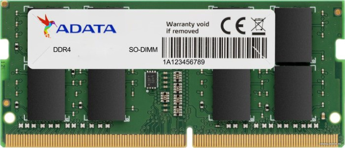 Память ADATA DDR4 SO-DIMM 8Gb (PC25600, 3200MHz, CL22, 1.2V, OEM) (AD4S32008G22-BGN)