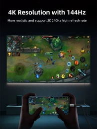 Кабель CABLETIME CC14L (CT-CMHD8K-AG2) 2 м, USB TYPE C - HDMI 8K/60 Гц