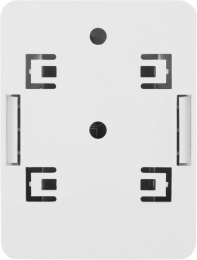 Розетка Hyperline SB1-1-8P8C-C5E-WHRJ45 1 кат.5E UTP бел. упак.:1шт