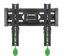 Кронштейн ONKRON/ 17-43'' макс 200*200 мм, наклон 15º, от стены 35-105 мм, макс вес 18.2 кг, встр уровень