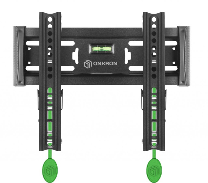 Кронштейн ONKRON/ 17-43'' макс 200*200 мм, наклон 15º, от стены 35-105 мм, макс вес 18.2 кг, встр уровень