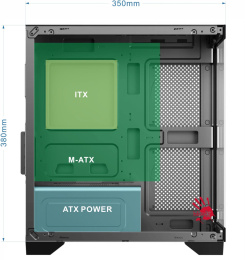 Корпус mATX BLOODY BD-CC103, Mini-Tower, без БП,  белый [bd-cc103-wh]