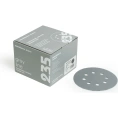 Диск шлифовальный на пленочной основе 235 Grey Zirconia Р220, 125 мм, 8 отверстий, 100 шт SANDWOX 235.125.220.08