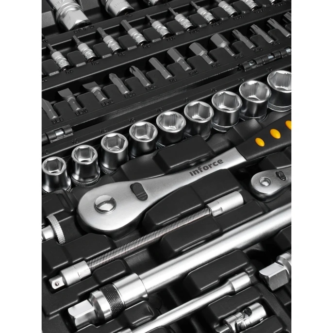 Набор инструментов 94 предмета 1/2", 1/4" Inforce, Сталь Cr-V, Профессиональный, 06-07-10