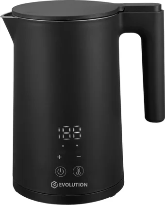 Электрический чайник с терморегулятором EVOLUTION KP17222 LED Black