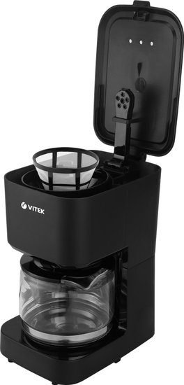 Кофеварка капельная Vitek VT-8386 630Вт черный