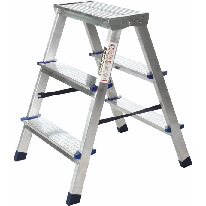 Алюминиевая двухсторонняя стремянка SMARTY Alpha Duo 3 ступени SN026-03