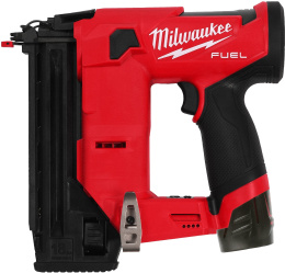 Нейлер Milwaukee M12FCN18GS-202X (4933493355) (аккумуляторный, диметр шляпки: 1.2 мм, емкость магазина для гвоздей: 110, размер гвоздя: 16-38 мм, HD-бокс, АКБ M12 B2, ЗУ C12 C в комплекте)