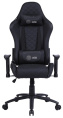 Кресло игровое Cactus CS-CHR-030BL, экокожа, до 120кг, регулируемые 2D подлокотники,  черный