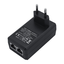 Инжектор питания PoE 48В 0.5А с поддержкой 1000 Mbps