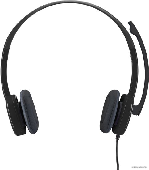 Наушники с микрофоном Logitech H151 черный 1.8м накладные оголовье 981-000590