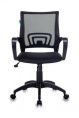 Кресло Бюрократ CH-695N, сетка/ткань, до 150кг, черный