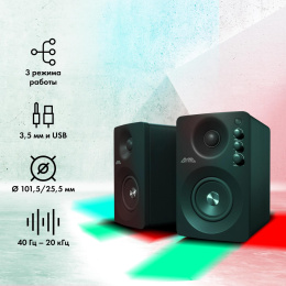 Колонки GMNG GG-SP610ACW 2.0 черный 60Вт BT 1913136