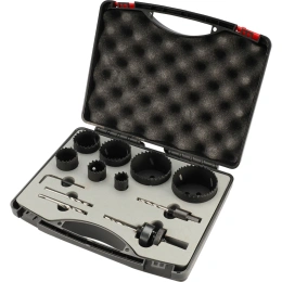 Набор коронок H-Tools Bi-metall 22-68мм HSSE-Co8 12 предметов 04403200