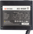 Блок питания Accord ACC-W400P,  400Вт,  80 PLUS WHITE,  120мм, черный, retail