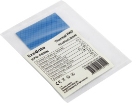 Термопрокладка ExeGate EPG-9WMK 45x85x0.5 mm, 8,5 Вт/ м•К , теплопроводящая клейкая двухсторонняя EX296123RUS