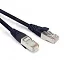 Hyperline PC-LPM-STP-RJ45-RJ45-C5e-2M-LSZH-BK Патч-корд F/UTP, экранированный, Cat.5e, LSZH, 2 м, черный