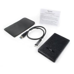 Gembird EE2-U3S-30P Внешний корпус 2.5" черный, USB 3.0, SATA, до 2 Тб, пластик
