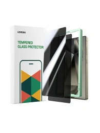 Защитное стекло для экрана с эффектом антишпион с рамкой для установки UGREEN SP882 (65171) Privacy Screen Protector with Installation Frame для Samsung Galaxy S25 Ultra 2шт. Цвет: прозрачный