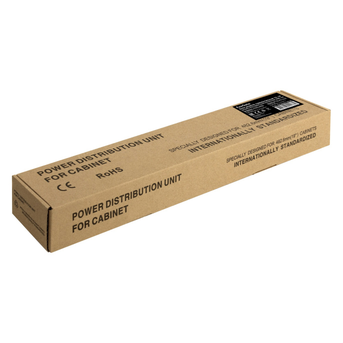 Блок розеток с кабелем с евровилкой ExeGate ServerPro PDU-19H013 Al-6C19-EU3CU (19", 1U, Алюминий, 6*IEC 320 C19, Евровилка EU/Тип F(Schuko) VDE-250V-16A-3*1.5mm2, медь, 3 метра, индикатор питания, черный, RTL) EX280871RUS