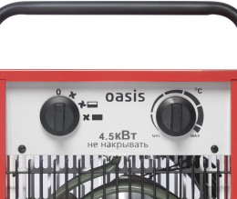 Электрическая тепловая пушка OASIS TP-45S,  4.5кВт, красный [tp-45s (u)]
