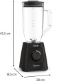 Блендер Moulinex Blendforce LM458810,  стационарный,  черный