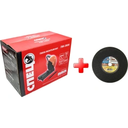 Монтажная пила Спец ПМ-2000, 2000 Вт, диск 355х3х25.4 мм + Круг отрезной 41 355x3х25.4 A24 Q BF 80 2 д/рельс ручн. Мет СПЕЦ-3448/31641