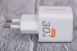 Сетевое зарядное устройство CABLETIME GA30W (CT-GAN30-PW) GaN PD3.0 30 Вт, белый